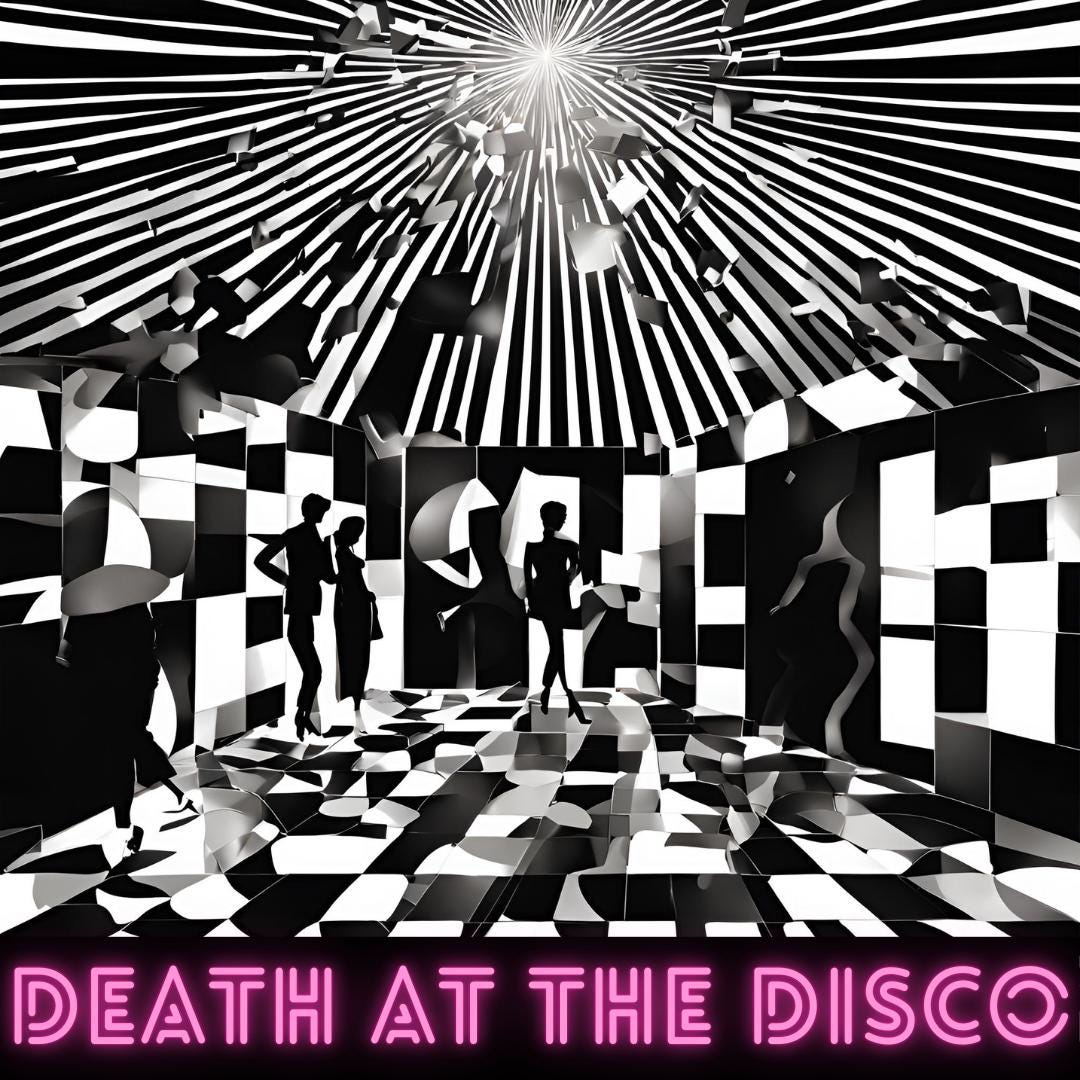 Death at the Disco:  Murder Mystery Game.